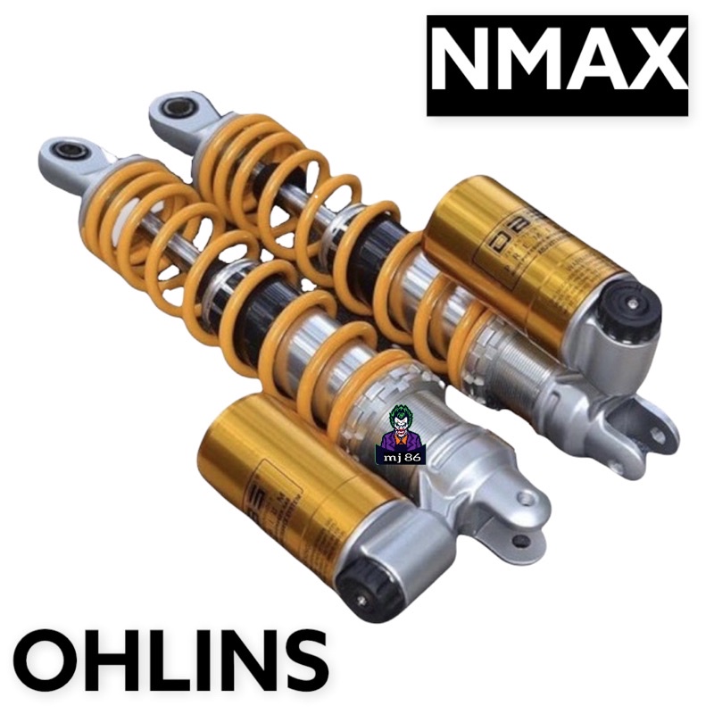 Shock Tabung Nmax,Pcx Model Ohlins Ukuran 340mm Free Sticker Ohlins