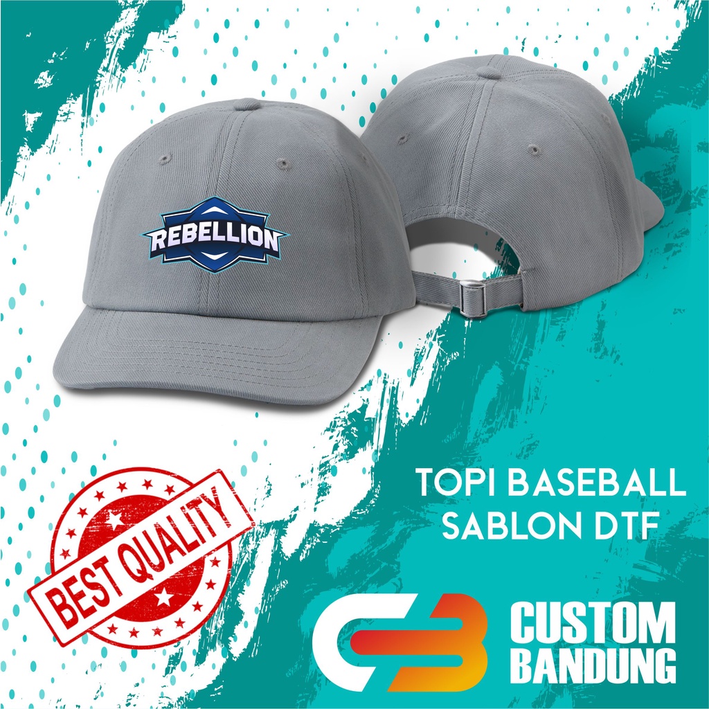 Topi Baseball REBELLION ZION Pria Wanita Topi Cap Bisa Tulis Nama Bisa COD Original High Premium Quality