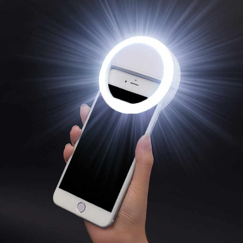 RING LIGHT SELFIE LED Lamp Lampu Ringlight flash charm eyes jepit live clip bulat camera hp kamera