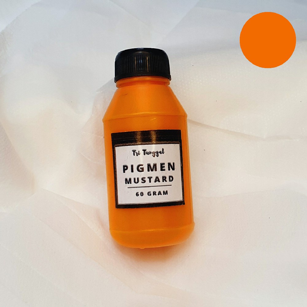 PIGMEN 60GR MUSTARD Pewarna Sablon Pigment Color Bundle Stabilo Slime Clay Waterbased Tie Dye Pigment Warna Warni Cair Cairan Liquid Cat Paint Painting Kerajinan Prakarya Kesenian Peralatan Perlengkapan Gambar Mewarna Lukis Craft Grosir Prakarya Malang