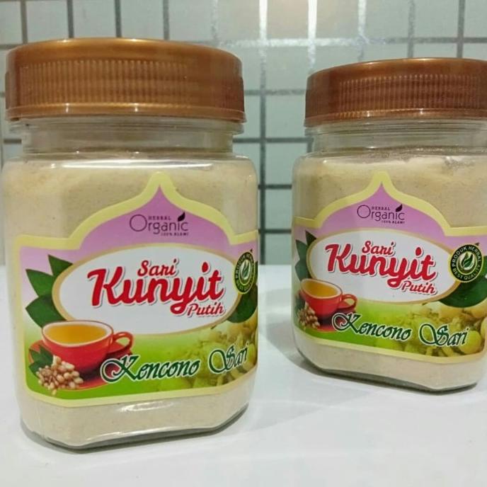 Diskon Bubuk Kunyit Putih Organik Jamu Kunyit Putih original kencono sari Diskon