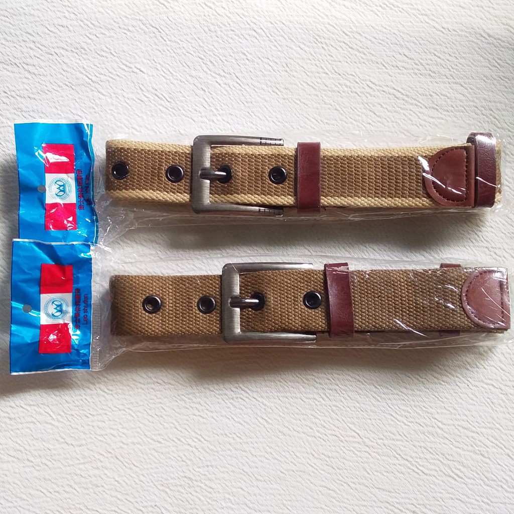 Ikat Pinggang Gesper Katun Kepala Polos