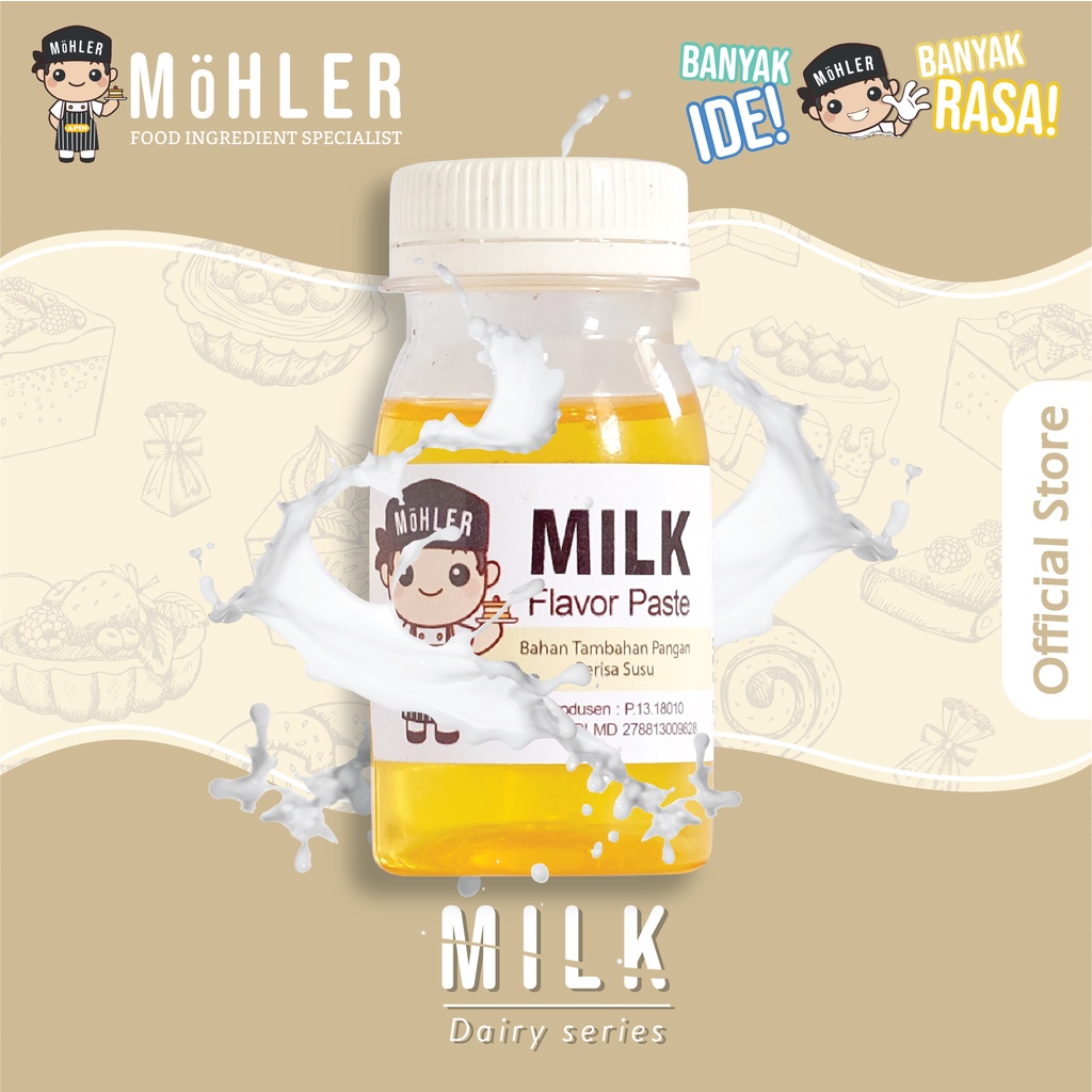 MOHLER Pasta perisa SUSU / MILK (KLIK KOMBO HEMAT UNTUK BELI 1 GRATIS 1)