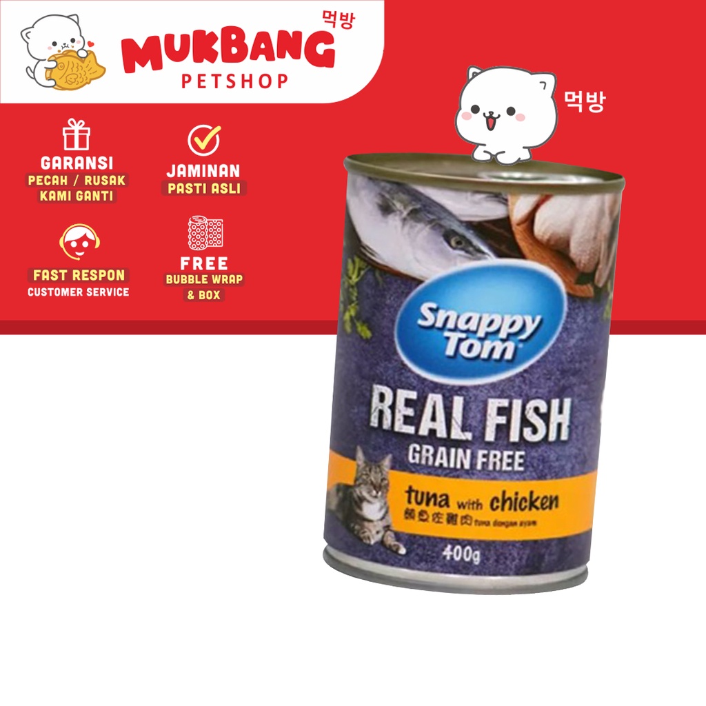 Snappy Tom Adult Cat 400gr Makanan Basah Kucing Wet Food Wetfood