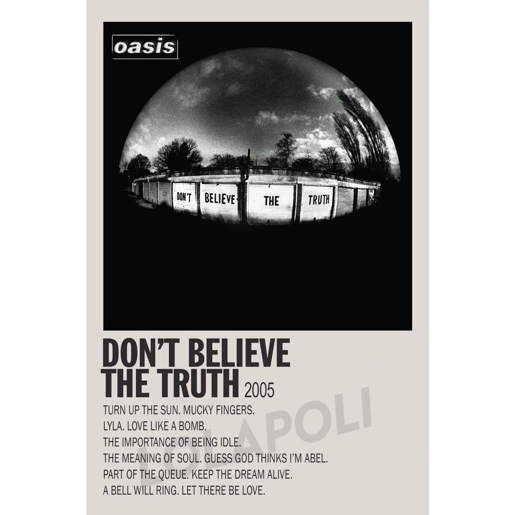 Poster Cover Album Don't Believe The Truth - Oasis