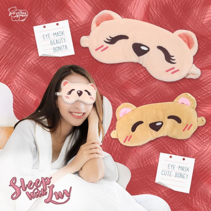 Penutup Mata Boney Bonita Eye Mask Wajib Punya Nyaman Digunakan ISTANA BONEKA