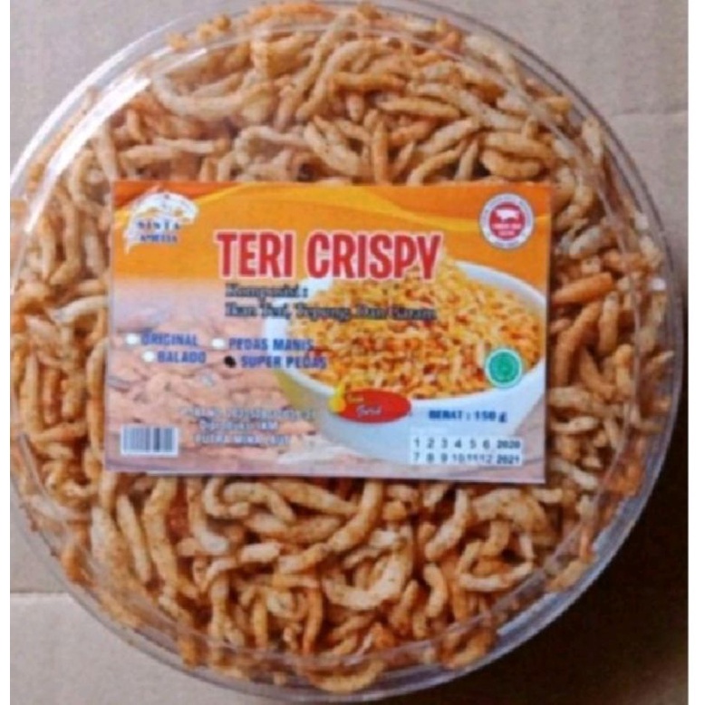 

Teri crispy-teri crispy Tanpa Bahan pengawet dijamin halal 100%