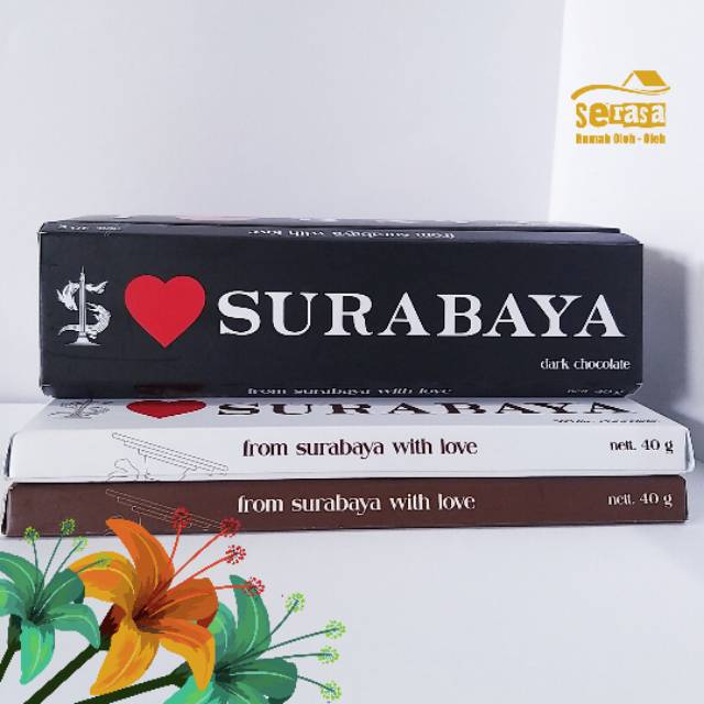 

Cokelat I ❤ Surabaya Dark 40 gr