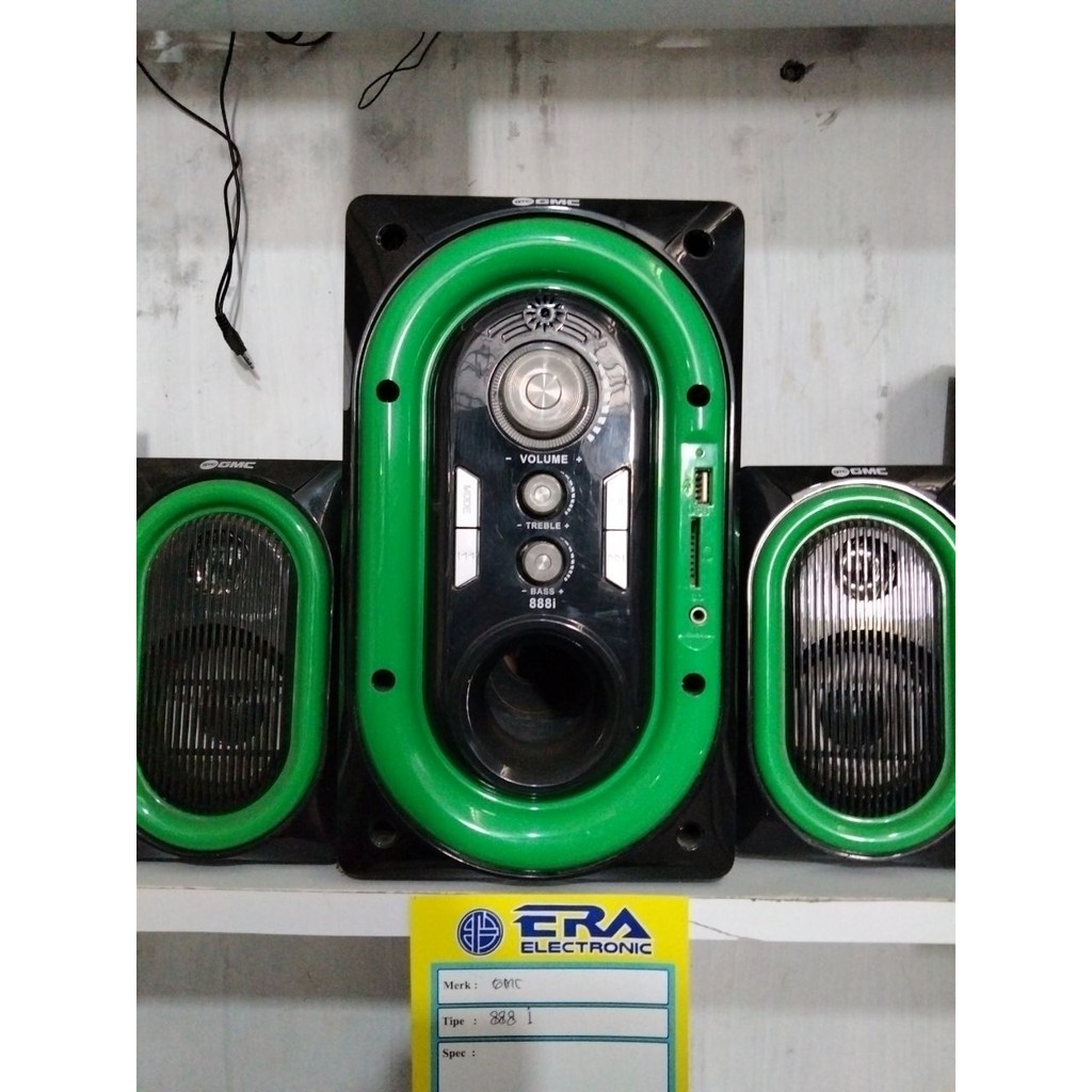 Speaker Aktif Non Bluetooth GMC 888 i Hijau Garansi Resmi