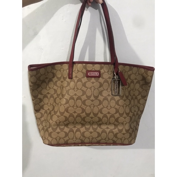 coach tote bag auth preloved