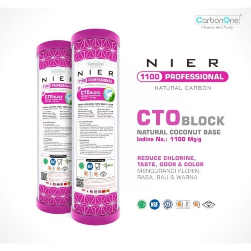 CTO Block Filter NIER 1100 Profesional Pink