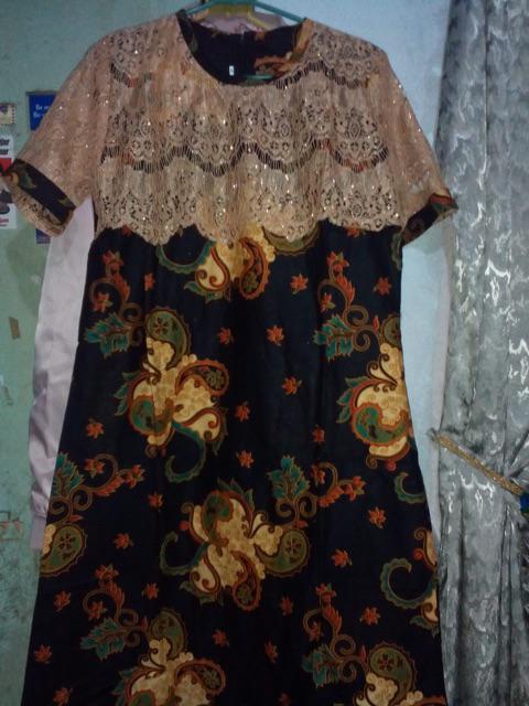 Batik Tunik Zipper Seling Genes Modern Kekinian Pakaian Kerja Kantor Kondangan Selling Seragaman