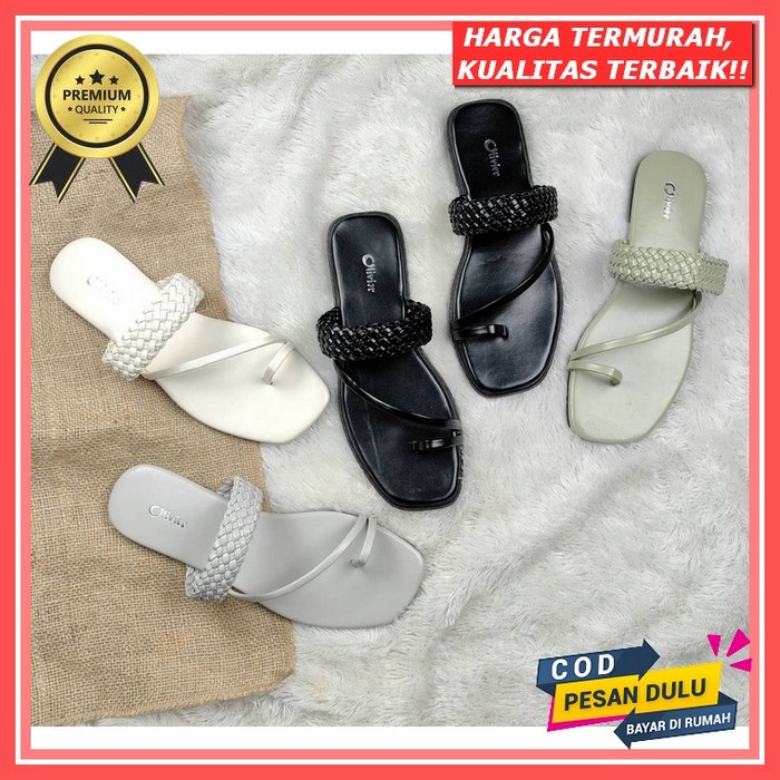 Sandal Teplek Wanita Kekinian Teplak Wanita Import Terbaru Sandal Pesta Wanita Remaja Dewasa Selop D