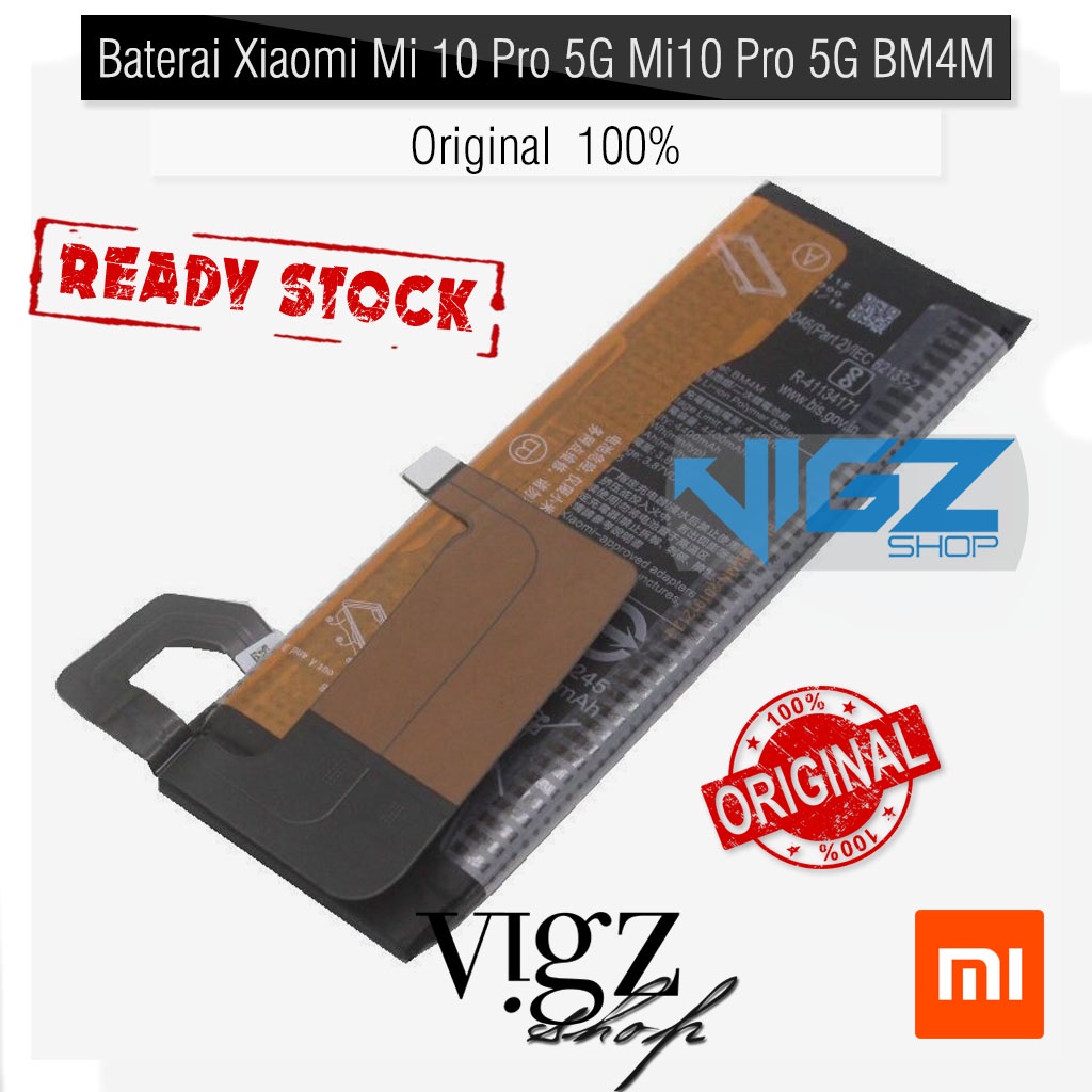 Battery Baterai Batre Xiaomi Mi 10 Pro 5G Mi10 Pro 5G BM4M Original 100%