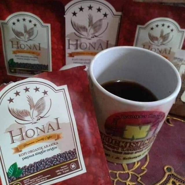 

Kopi Honai Kopi Arabika Papua Kualitas Premium Menyehatkan Badan/Nasa Resmi Jakarta