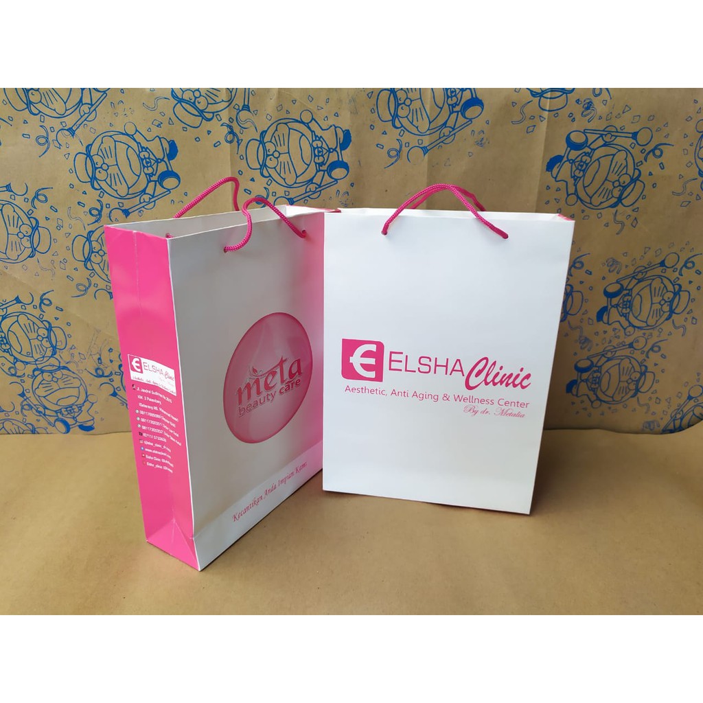 

Paperbag Printing Custom Free Desain Bahan Kertas Ivory
