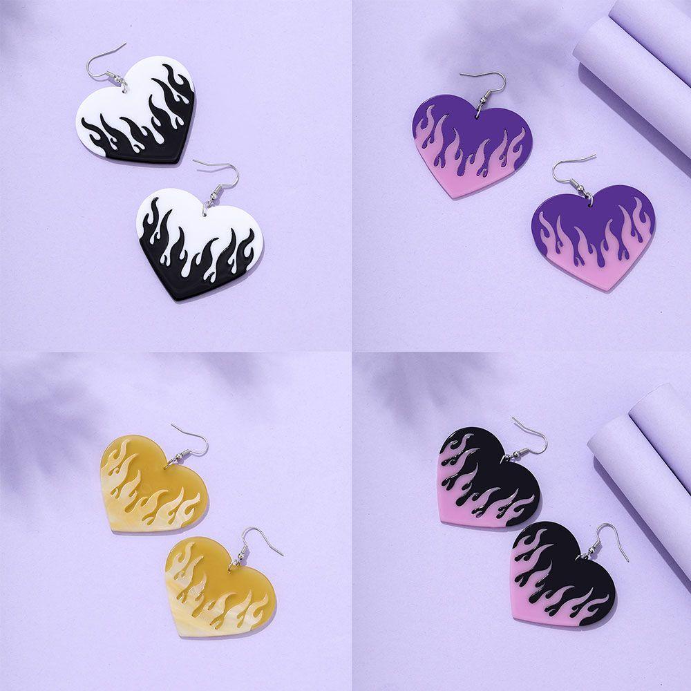 Lily Anting Punk Nyala Akrilik Warna-Warni Goth