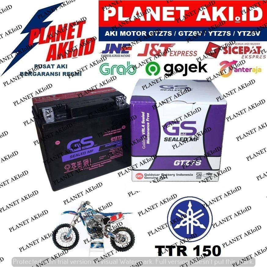 Aki Motor Yamaha TTR 150 GTZ7S Accu Kering MF