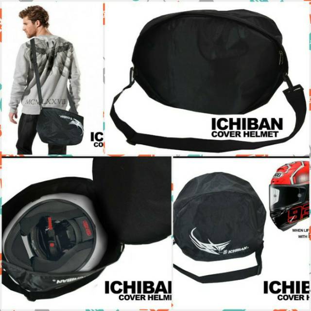 Tas Helm Tas Cover Helm Tas Multifungsi Tas Olahraga Tas Selempang ICHIBAN Waterproof Anti Air