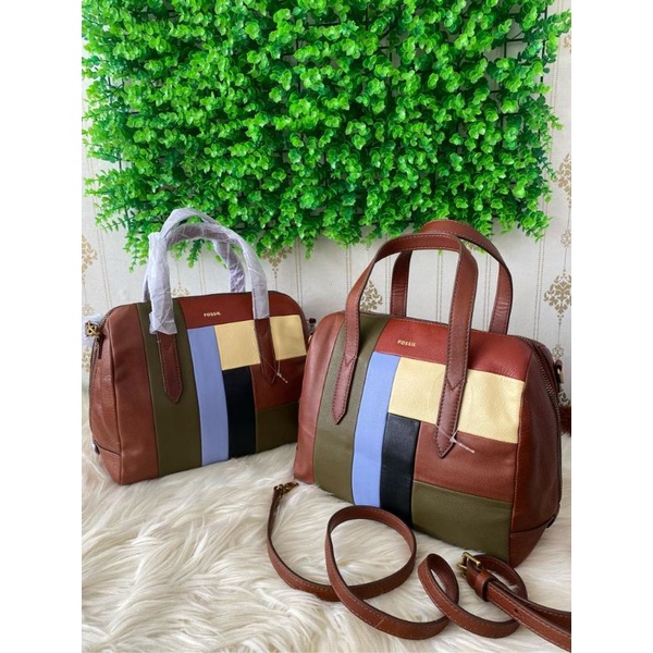 Sydney satchel bright patchwork nwt