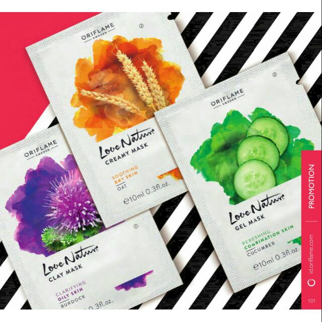 Masker wajah  love nature by oriflame