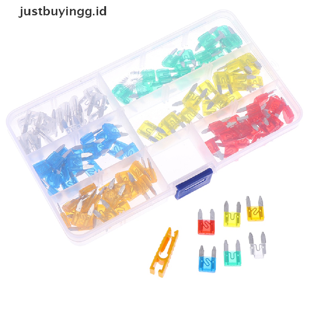 120pcs / Set Sekring Gepeng Mini Campur Untuk Mobil / Motor / Suv Cn37 Id