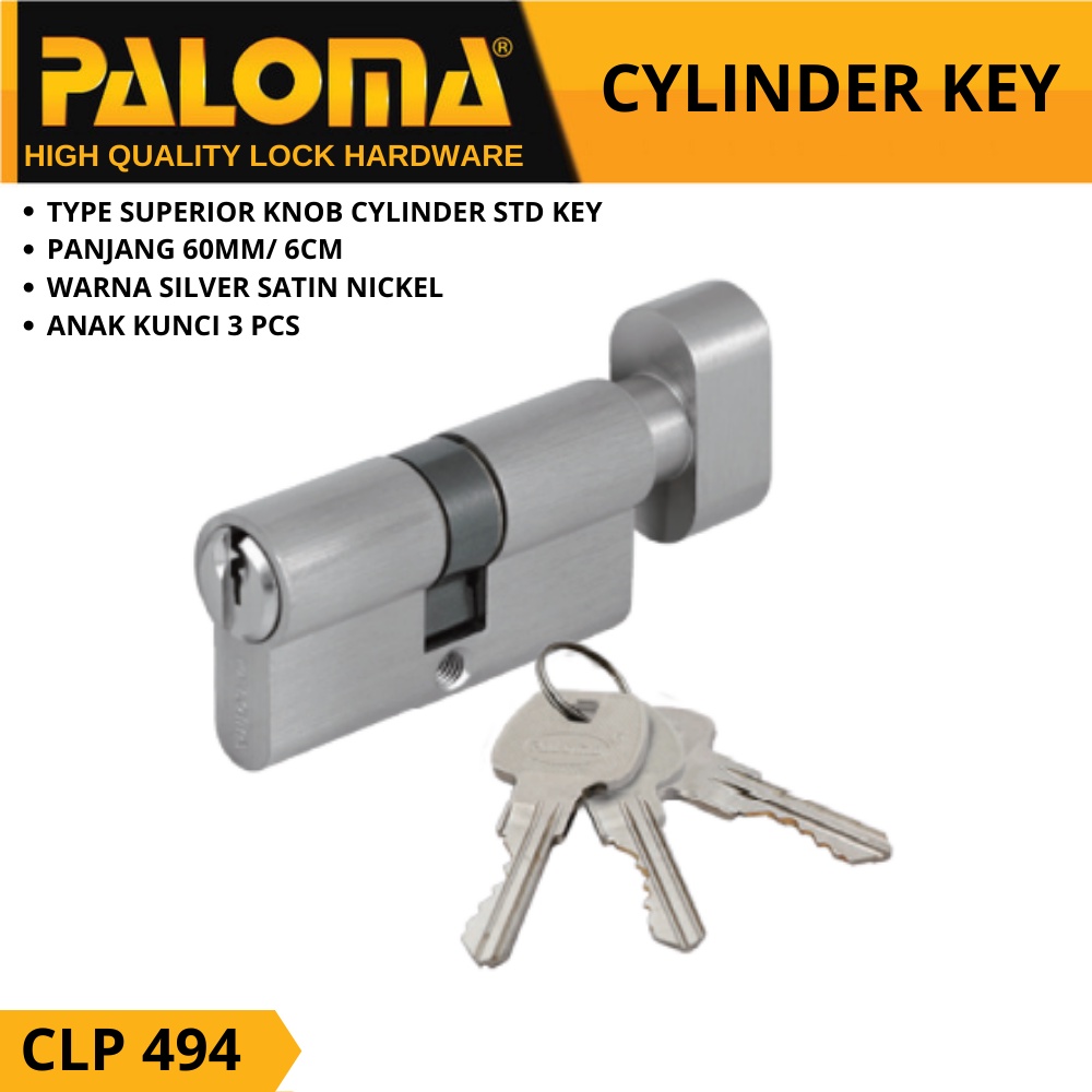 PALOMA HRP 419 MLP 022 CLP 494 GAGANG PINTU KUNCI KNOB SET STAINLESS