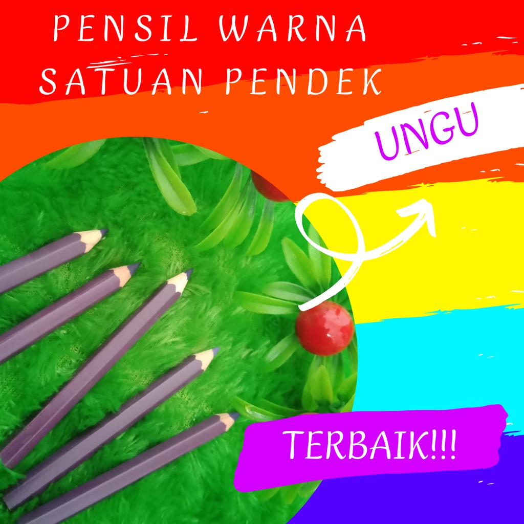 

Satuan Pensil Warna Pendek Ungu Pencil Colour High Quality Drawing Empuk ECO Satuan Warna Warni Murah Meriah Bandung Mewarnai Menggambar