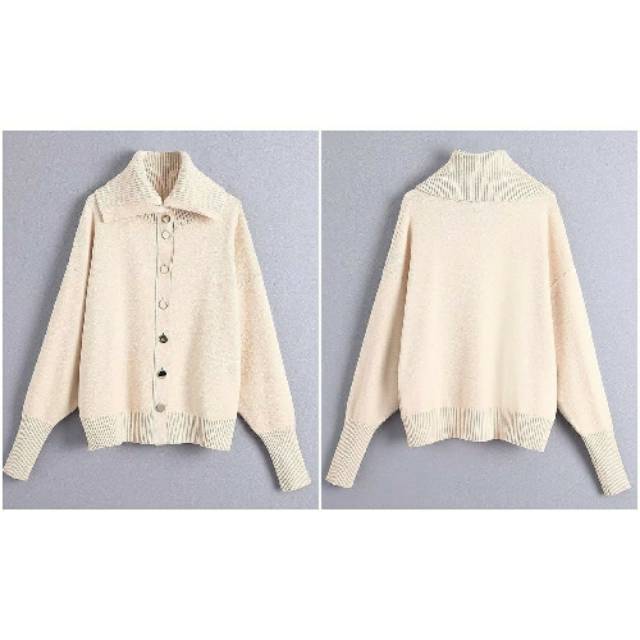 [baju wanita korea]  Knit Cardigan Kardigan Jaket Jacket Rajut Wanita Korea Import