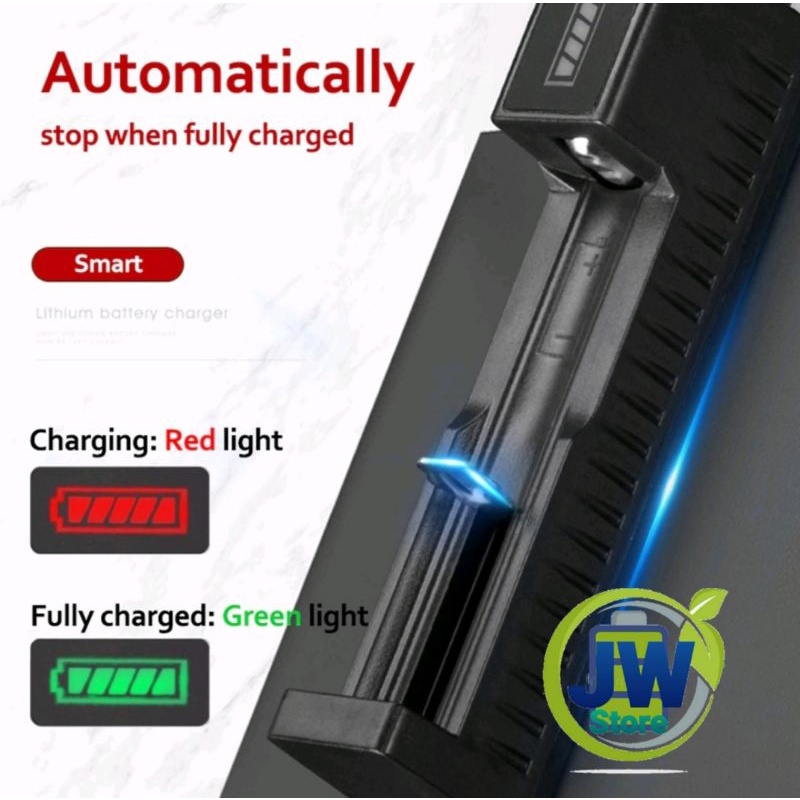 alat cas baterai 18650 1 slot