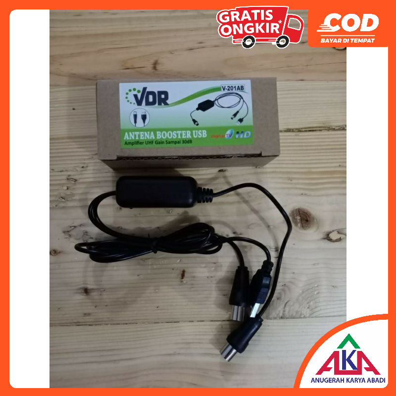 Booster Penguat Sinyal Antena TV Digital VDR