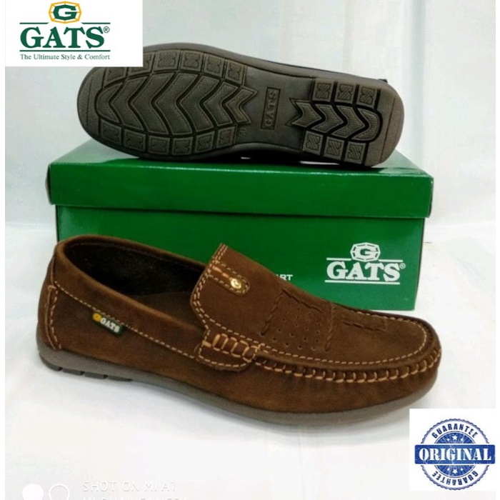 SEPATU KULIT CASUAL GATS HK 0003 BROWN ORIGINAL by gats