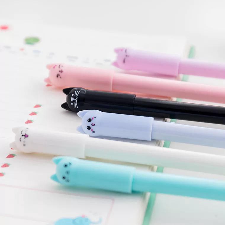 

PULPEN KUCING LUCU 6 WARNA - BALLPOINT BOLPEN PENA KARTUN CUTE CAT KARAKTER