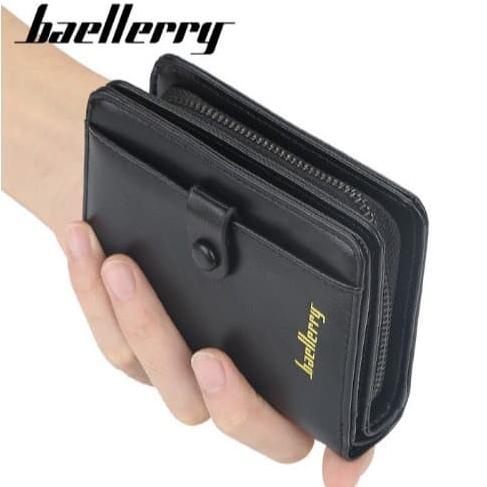 Dompet Pendek Tebal Lipat Kulit Pria New Baellerry Wallet D9153 Kuat Termurah