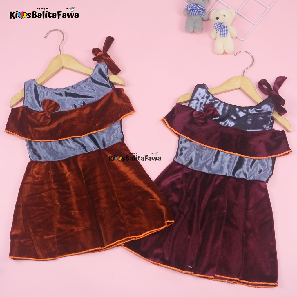 [BLUDRU] Dres Rachel Bayi - 2 Tahun / Baju Anak Perempuan Premium Sabrina Gaun Pesta Ulang Tahun