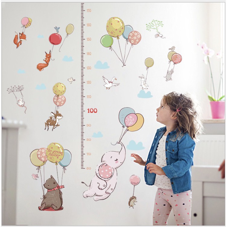 Sticker Dinding ukur tinggi Badan Wall sticker ST024