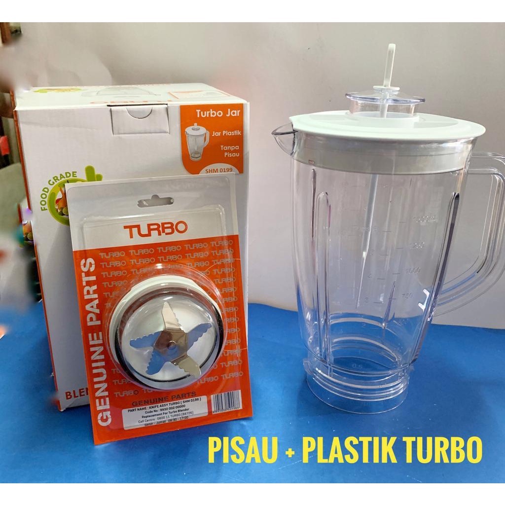 TURBO tabung plastik blender pisau turbo 5 mata ORIGINAL