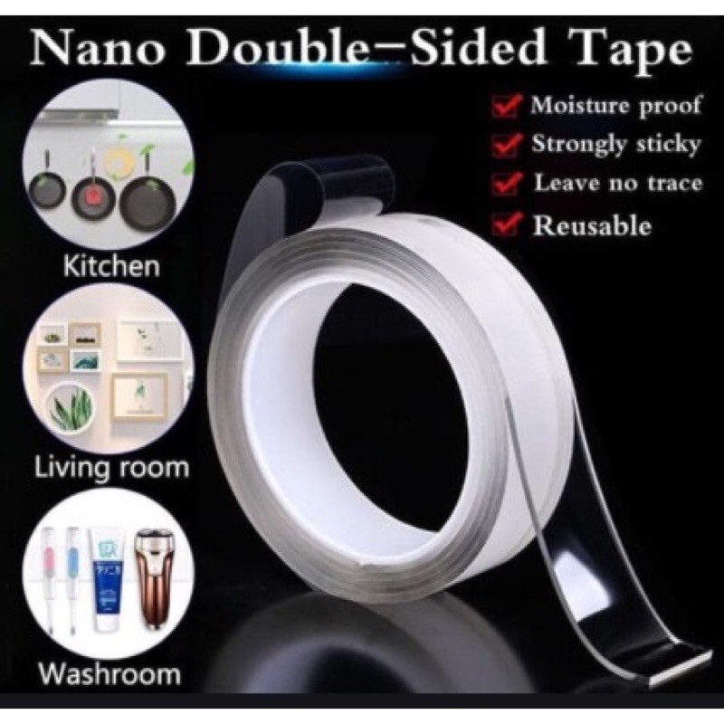 Double Tape Nano Dua Sisi 1mm 1meter