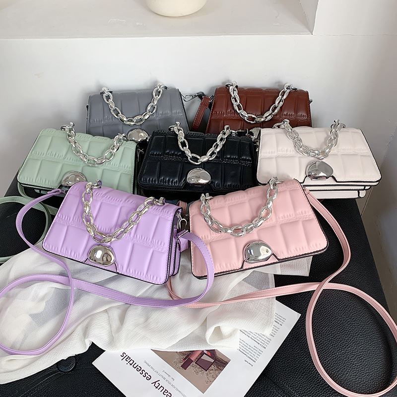 BJ15599 BLACK/COFFEE/GREEN/KHAKI/PINK/WHITE TAS SLEMPANG TALI RANTAI CLUTCH IMPORT TERMURAH JAKARTA LT1455 ELJ5599 JTF2003