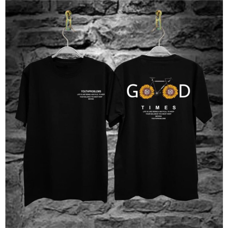 KAOS DOSTRO PRIA TERBARU/KAOS SEPEDA/KAOS HITAM PRIA GOOD TIME