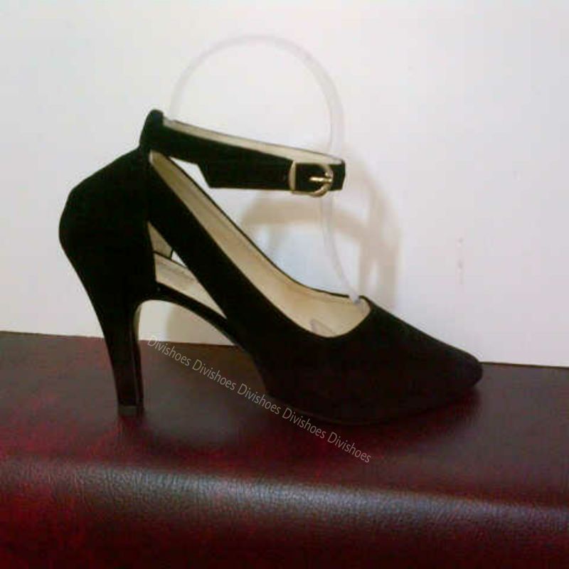 COD Heels Wanita elegan - Heels wanita hitam 7cm - Heels wanita tali - Heels wanita kerja - High heels ala korea Pd224