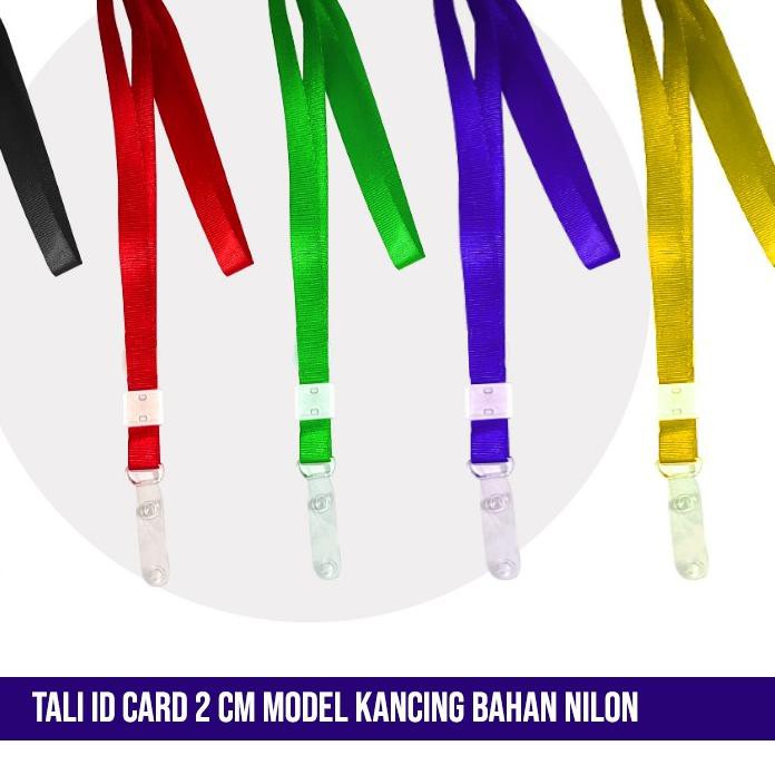 

Top Tali ID Card Nilon 2 cm /Tali lanyard Nilon 2 Cm / Gantungan ID card / Tali Badge ID card Nilon,