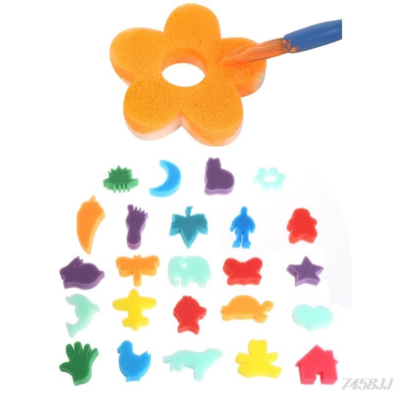 Sponge Painting Set (24pcs)