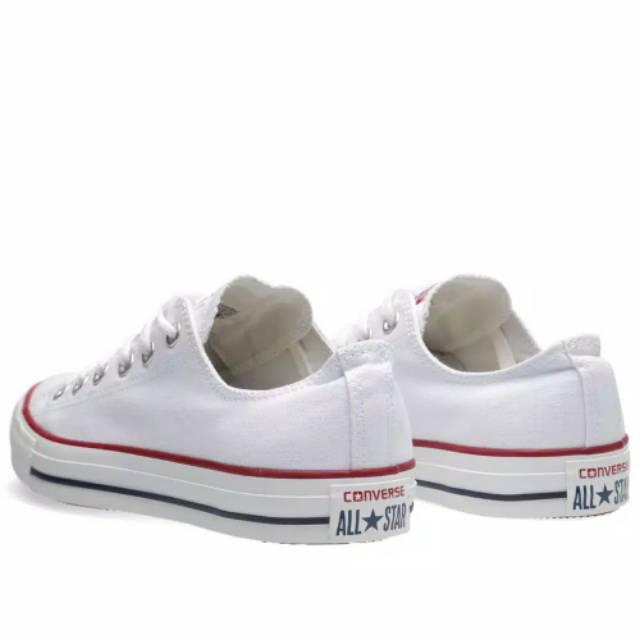 Sepatu Starrr White Putih List Merah Termurah