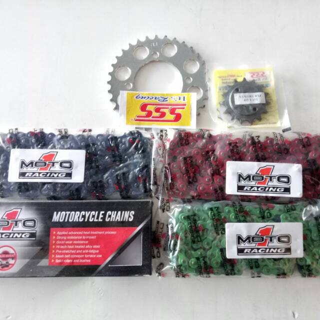 Gear Set Sss Dan Tk Racing 415 Motor Jupiter Z Jupiter mx Vega Old New R Rantai Moto1 Warna Dll
