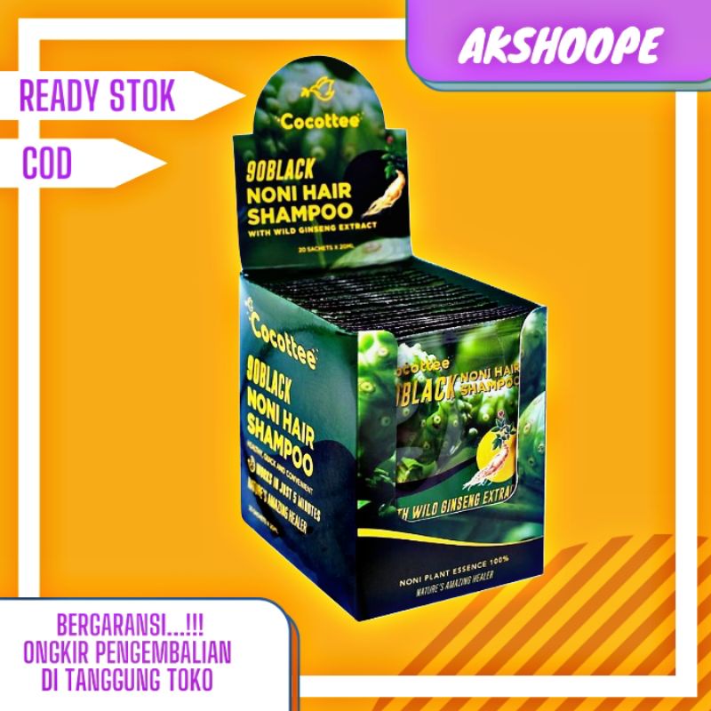 [BPOM] 1 BOX Cocottee Bsy GoBlack / Shampoo semir mengkudu/ noni shampoo