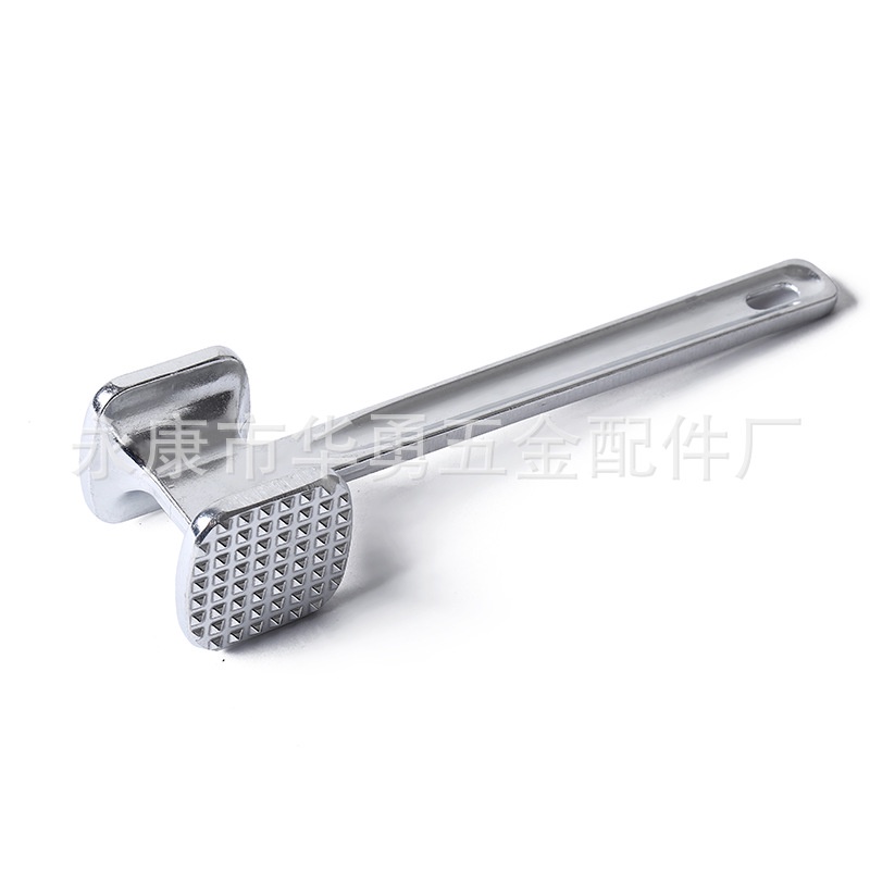 Meat Hammer Tenderizer Pelunak/Pelembut Daging Stainless Dua Sisi Palu Daging Gepukan Pengepuk