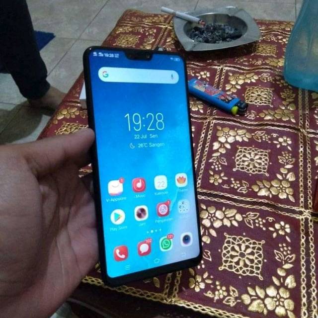 Vivo v9 ram 4 rom 64gb hp cas original Os pie