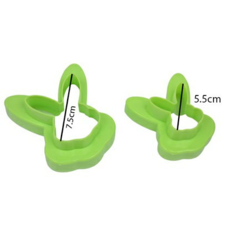Cetakan Kue Kering Kelinci Double Side Cookie Cutter Bunnies
