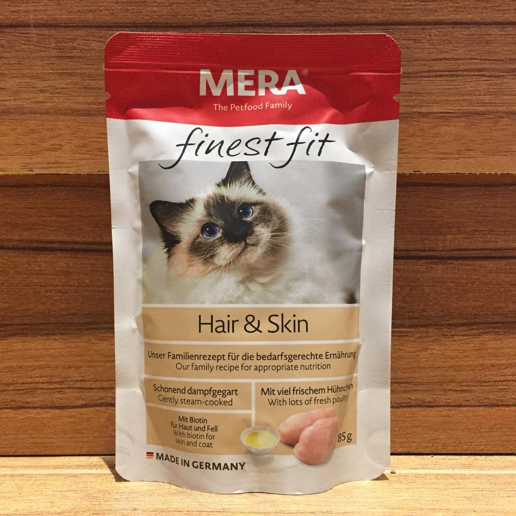 

MERADOG Makanan Basah Kucing Finest Fit Wet food Hair and Skin 85g